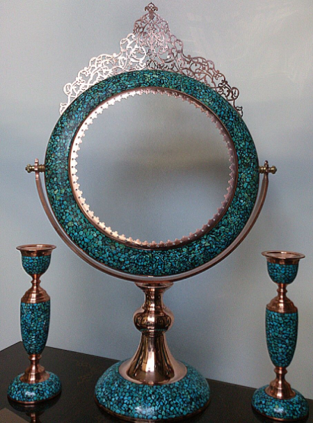 آینه و شمعدان نقره