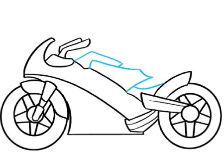 چگونه یک موتور سیکلت بکشیم