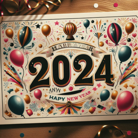 کارت پستال تبریک سال 2024, کارت پستال سال نو مبارک