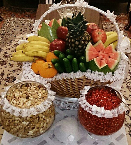 انواع خنچه های شب یلدا, خنچه شب یلدا, تزیینات خنچه شب یلدا