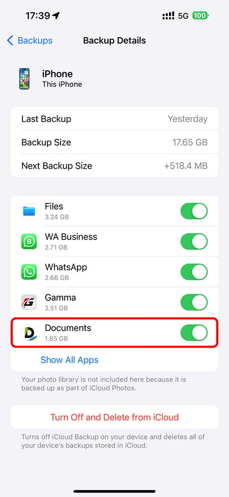 خالی کردن فضای آیکلود، خالی کردن فضای icloud storage