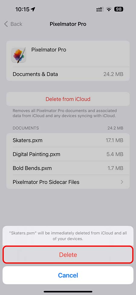 خالی کردن فضای آیکلود، خالی کردن فضای icloud storage