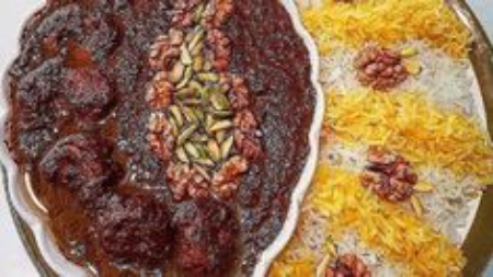 تزیین خورش فسنجان, تزیین فسنجون برای مهمانی