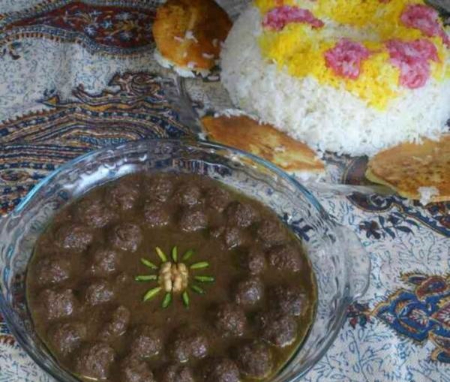 تزیین خورش فسنجان, تزیین فسنجون برای مهمانی