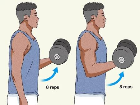..برنامه تمرینی عضله دوسر بازو, تقویت بازوی ضعیف در بدنسازی.. 