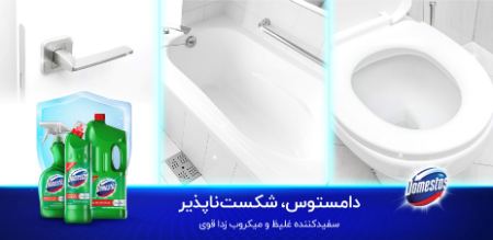 دامستوس، سفیدکننده‌ای مناسب برای توالت فرنگی سرامیکی