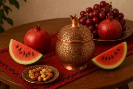 ظروف مسی برای هدیه شب یلدا