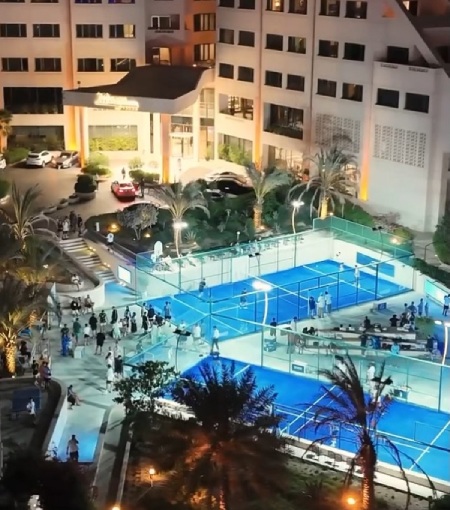 چمن مصنوعی زمین پدل هتل میراژ