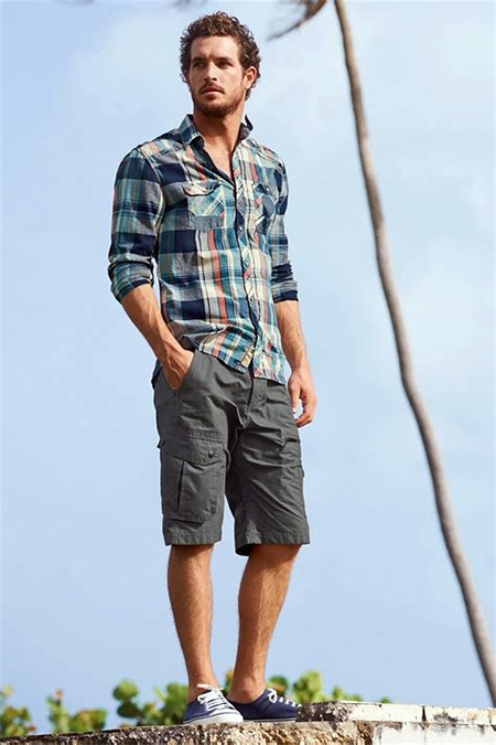 لباس تابستانه مردانه برای افراد لاغر, شلوارک تابستانه مردانه برای افراد لاغر اندام