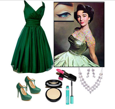 ست کردن لباس رنگ سال ,ست کردن لباس به سبک Elizabeth taylor