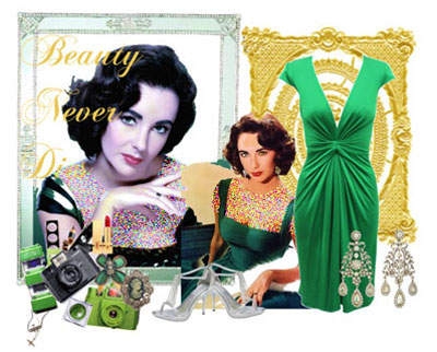 ست کردن لباس رنگ سال ,ست کردن لباس به سبک Elizabeth taylor