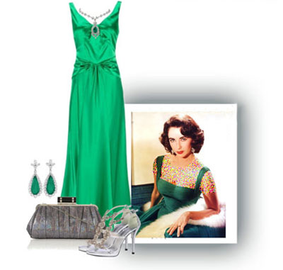 ست کردن لباس رنگ سال ,ست کردن لباس به سبک Elizabeth taylor