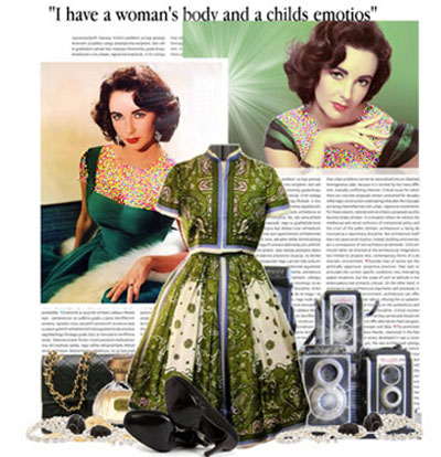 ست کردن لباس رنگ سال ,ست کردن لباس به سبک Elizabeth taylor