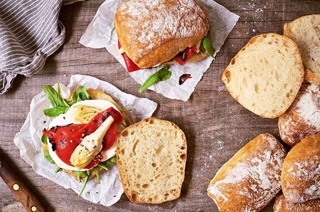 نان چاباتا, دستور تهیه نان چاباتا, طرز تهیه نان چاباتا